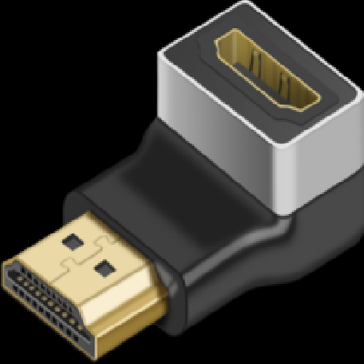 90 degree HDMI male to female 