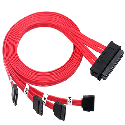 SAS SFF-8484 22P to 4SATA